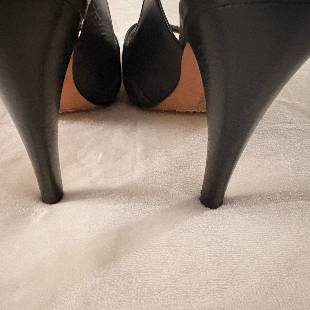 🖤Cole Haan Black Slingback Peep-Toe Heels for Women - Picture 5 of 8